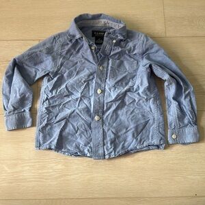 3/$10 E-Land Blue Long Sleeve Button Down